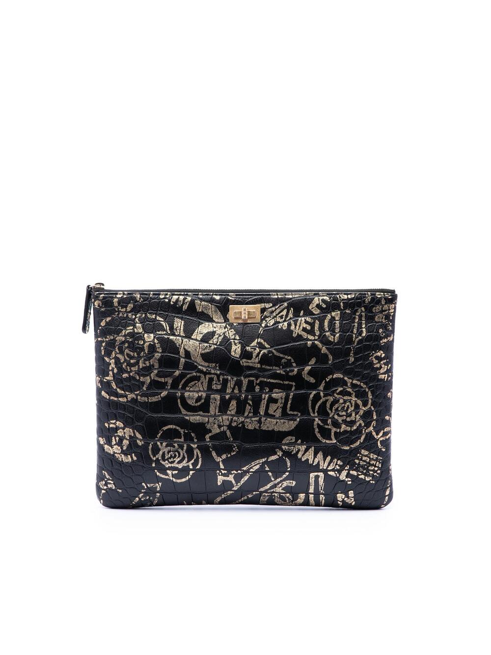 Chanel Crocodile Embossed Calfskin #324678C98B